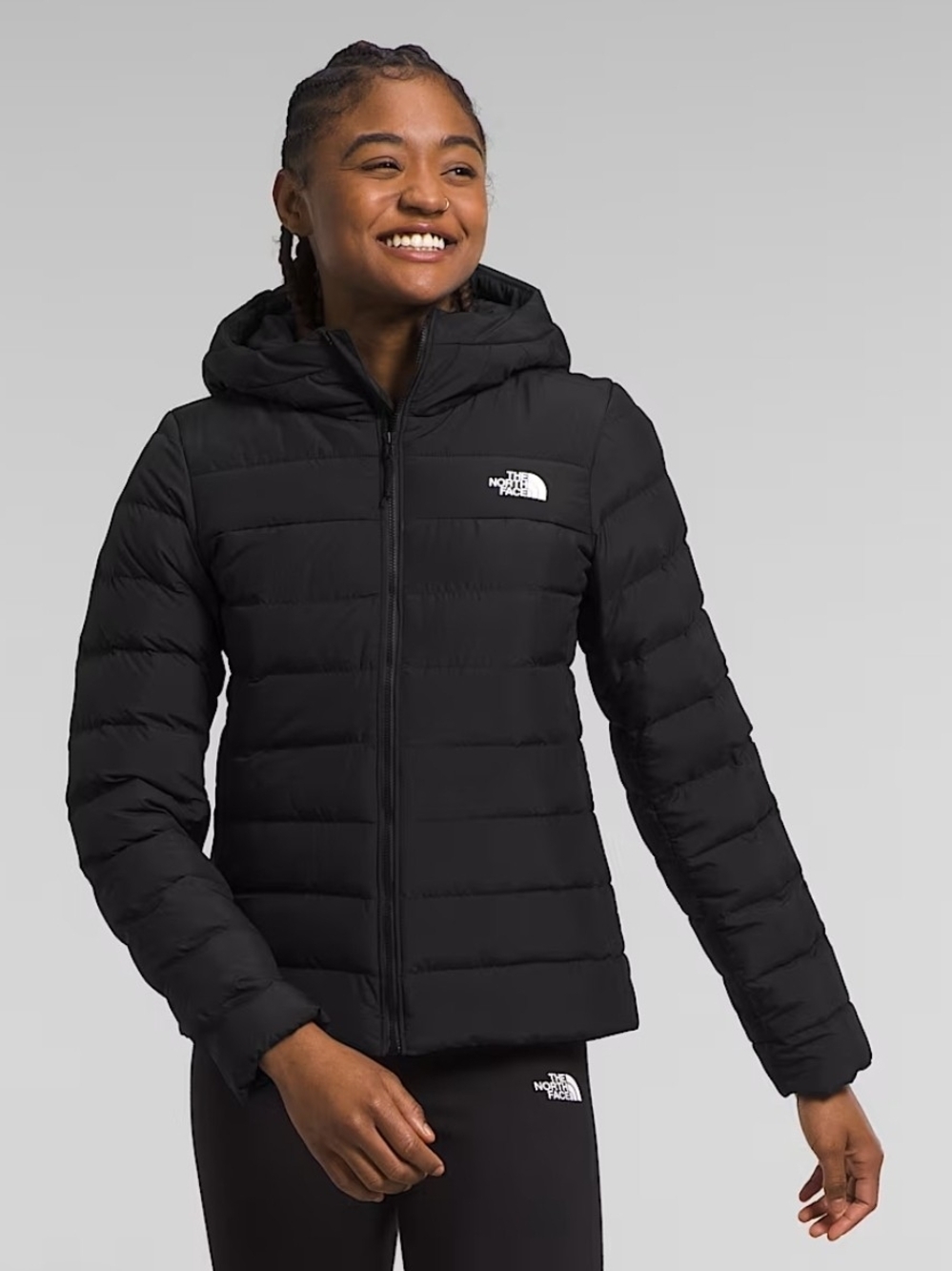 The North Face Women's Black Down Hooded Jacket Plus Size 3XL